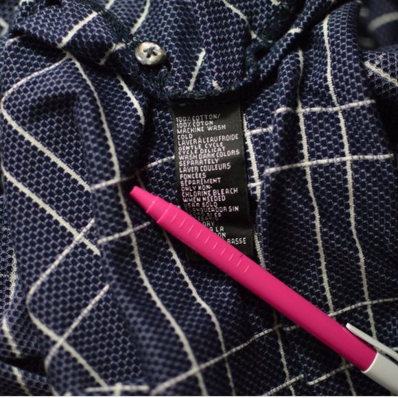 GREG NORMAN Men sz M Polo Casual shirt  Double Mercerized Purplish Plaid - Picture 6 of 7